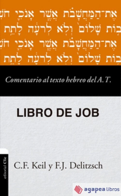 COMENTARIO AL TEXTO HEBREO DEL ANTIGUO TESTAMENTO - JOB. NUEVO. ENVÍO URGENTE - Imagen 1 de 1