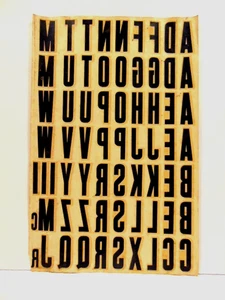 alter "Zukünftiger Bauernversorgungsdienst" unbenutzter Bogen Klebebuchstaben - Bild 1 von 5