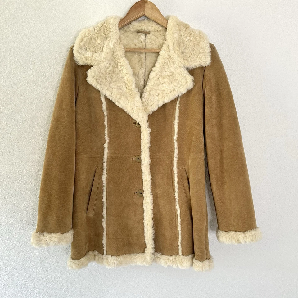 Chaqueta mediana de cuero Wilson para mujer forrada de gamuza Marlboro marrón occidental piel sintética Foto 1 de 4