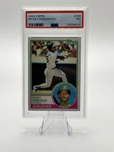 1983 Topps Rickey Henderson #180 PSA 7 - Picture 1 of 2