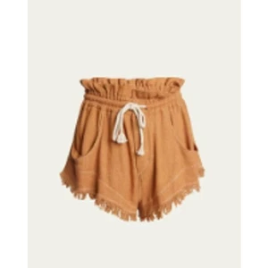 Etoile Isabel Marant Talapiz Fringe Drawstring Shorts Size 4 NWOT - Picture 1 of 11