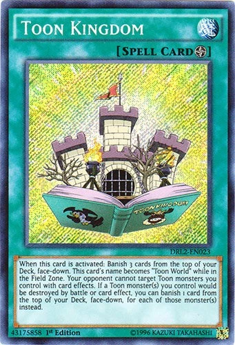 1 x Toon Kingdom - DRL2-EN023 - Secret Rare - 1st Edition Near Mint, English - Image 1 of 1