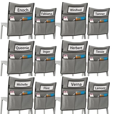 Chairback Buddy Pocket Chart Back of Chair Organizer for Classroom with Name ... - Image 1 of 4