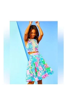 Neu mit Etikett Lilly Pulitzer Navia Rock Top Set Pop-Up wieder zusammen Größe 10 - Bild 1 von 3