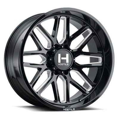 Rueda 22x10 Hostile H120 Vulcan corte hoja (negro fresado) 8x180 (-25 mm) Foto 1 de 4