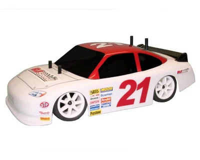RJ Speed RC18R 11 Style 1/18 Stock Car Body (Clear) [RJS1028] - Image 1 of 3
