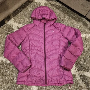 PARADOX Lightweight Puffer Jacket S Purple Down Fill Packable Outdoor EUC - Picture 1 of 14