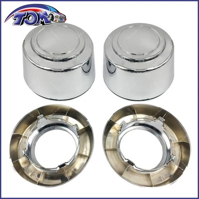 8lug 16" Chrome Wheel Center Hub Caps Nut Covers For Ford Truck Van Alloy Wheel - Image 1 of 4