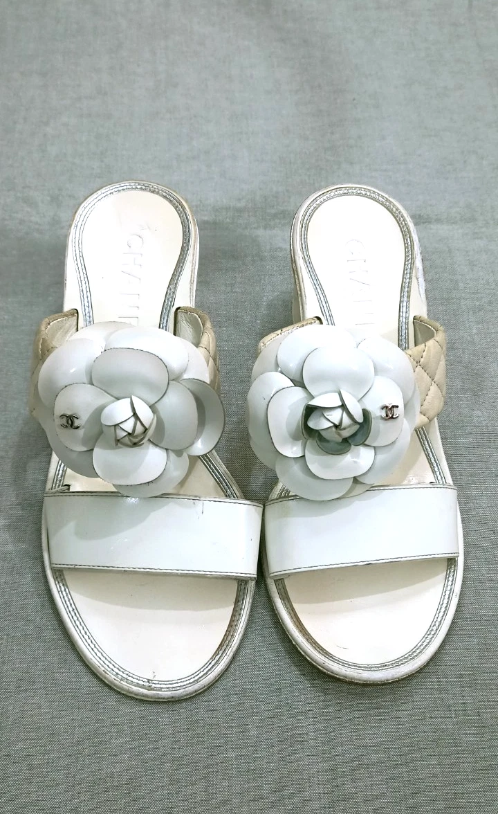 CHANEL Camellia Floral Sandals for Women for sale | eBay