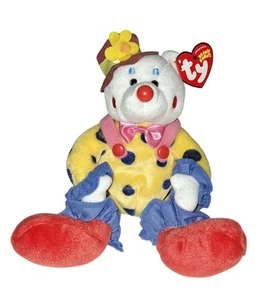 TY Beanie Babies Baby Bear - JUGGLES the Clown Bear 6.5" - MWMTs Royal - Picture 1 of 2