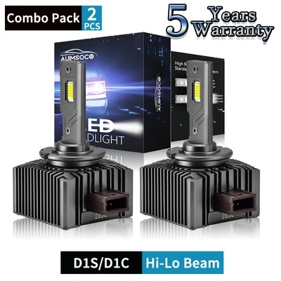 LED Headlight Hi/Lo Beam Bulbs HID Replacement For BMW 550i GT xDrive 2010-2016 - Image 1 of 4