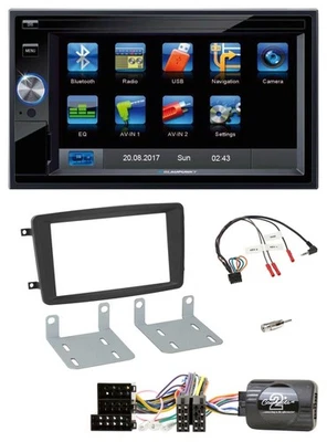 Blaupunkt SD Bluetooth 2DIN MP3 USB Lenkrad Autoradio für Mercedes C 00-04 W203 - Bild 1 von 4