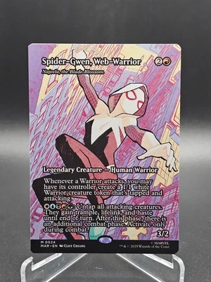 MTG Marvel Spider-Man  Spider-Gwen, Web-Warrior M 0024 Magic The Gathering - Image 1 of 2