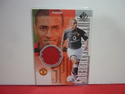 MANCHESTER UNITED UPPER DECK SP 2004 KLEBERSON AUTHENTIC THREADS SHIRT PATCH - image 1 of 3