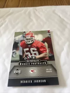 2005 Upper Deck Derrick Johnson Kansas City Chiefs Rookie Portraits 272/425 - Picture 1 of 2