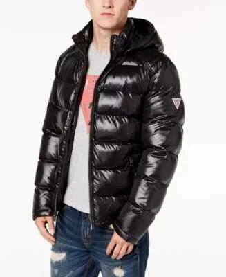 GUESS Men's Detachable  Hooded Puffer Coat Winter Jacket - Image 1 of 4