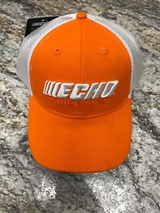 Echo Outdoor Power Equipment Mesh Hat Orange and White - Picture 1 of 2