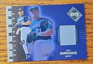 Sean Burroughs 2002 UD Diamond Connection Game-Used JERSEY #237 Padres *30/775* - Picture 1 of 6
