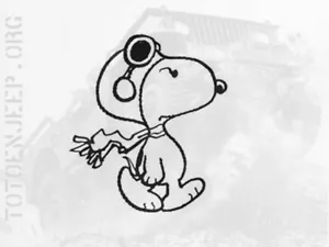 POCHOIR STENCIL . MARQUAGE 14CM SNOOPY 2 . jeep willys dodge us ww2 - Imagen 1 de 4