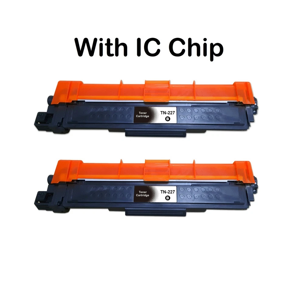 2PK Black With Chip TN227 TN223 Black Cartridge For for Brother MFC L3770 L3750 - Image 1 of 1