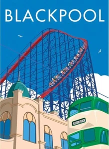 Blackpool The Big One Stahl Kühlschrankmagnet - Bild 1 von 1