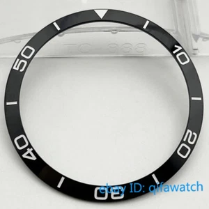39 mm Bisel de cerámica negro con inserto bisel Kit de piezas de reloj 41 mm Reloj para hombre P749 - Imagen 1 de 4