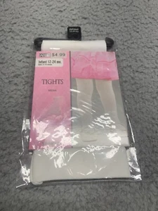 Neu Amscan Kleinkind Größe 12-24 Monate weiße Strumpfhose - Bild 1 von 10