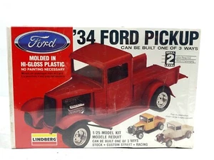 LINDBERG 1934 FORD PICKUP TRUCK MODEL KIT 1/25 SCALE 72155 NEW / SEALED - Picture 1 of 7