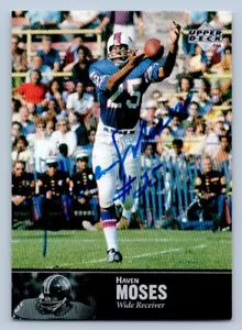 Autógrafos Haven Moses 1997 Upper Deck Legends NFL Auto Denver Broncos - Imagen 1 de 2