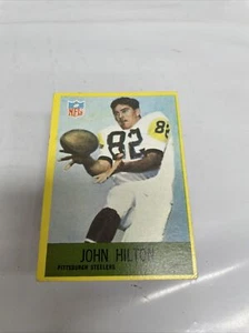 Tarjeta de fútbol americano vintage de la NFL Estados Unidos América 1967 220 John Hilton Pittsburgh Steelers - Imagen 1 de 3