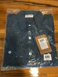 Vanishing Elephant Sunday Shirt Denim Poplin Size S, NEW - Picture 1 of 7