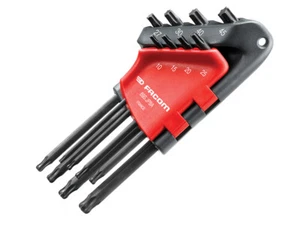  Facom Long TORX Key Set of 8 TX10-TX45 Compliant With Torx Resistorx FCM89SJP8A - Picture 1 of 1