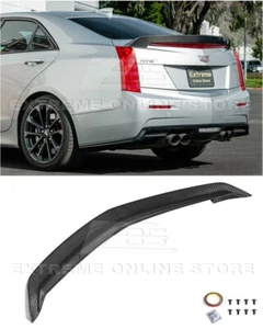 For 16-19 Cadillac ATS-V Sedan | CARBON FIBER Rear Trunk Lid Wing Spoiler - Bild 1 von 23