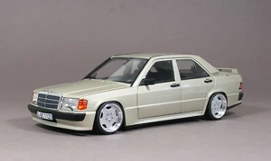 Llantas de aluminio Mercedes 190E 2.3-16V W201 plata ahumada AMG 16 pulgadas conversión 1/18 - Imagen 1 de 6