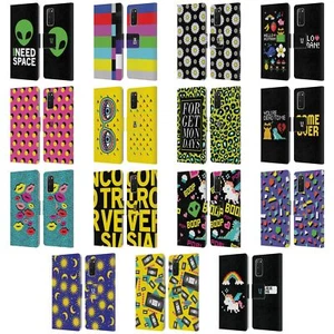 HEAD CASE DESIGNS POP TRENDS LEATHER BOOK WALLET CASE COVER FOR SAMSUNG PHONES 2 - Picture 1 of 21