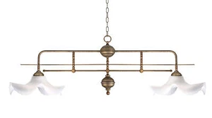 Exklusive Hängeleuchte Aus Messing Bronze Beleuchtung Billard Spieltisch Lampe - Bild 1 von 1
