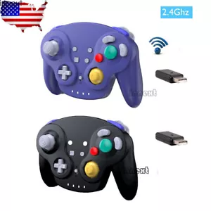 Wireless 2.4 G For Nintendo GameCube Switch PC Mac USB Controller Gamepad - Picture 1 of 48