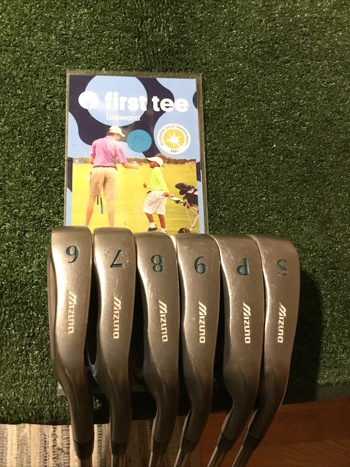 Mizuno Silver Cup Mid-Size Irons Set (6-PW-SW) True Temper Steel Shafts - Image 1 of 4