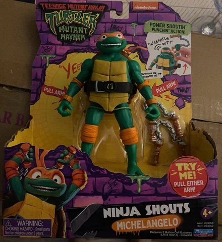 Teenage mutant Ninja turtles mutant mayhem action figure with audio Michelangelo Cover