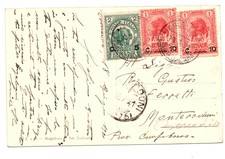 CARTOLINA DA-- BOLO BURTI SOMALIA ITALIANA A MONTERODUNI -- MOLISE 1921