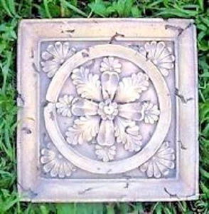 Tuscan stepping stone mold plaster concrete ABS plastic mould 11.5" x 11.5" x 1" - Picture 1 of 4