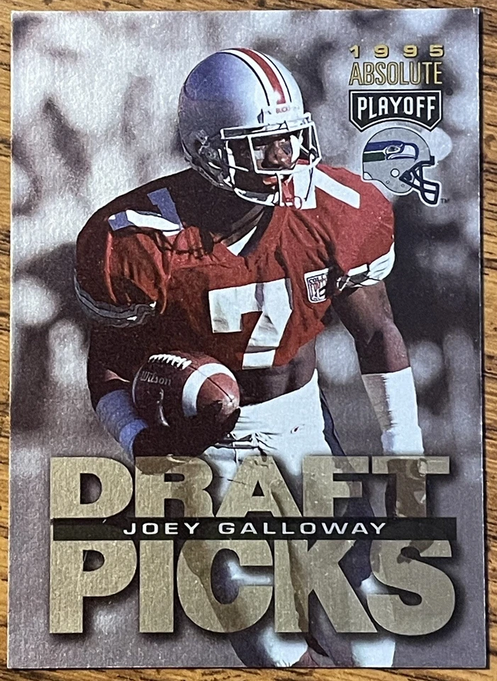 Joey Galloway 1995 Playoff Absolute Rookie Card #187 Seahawks NFL RC Free Ship - Image 1 of 3