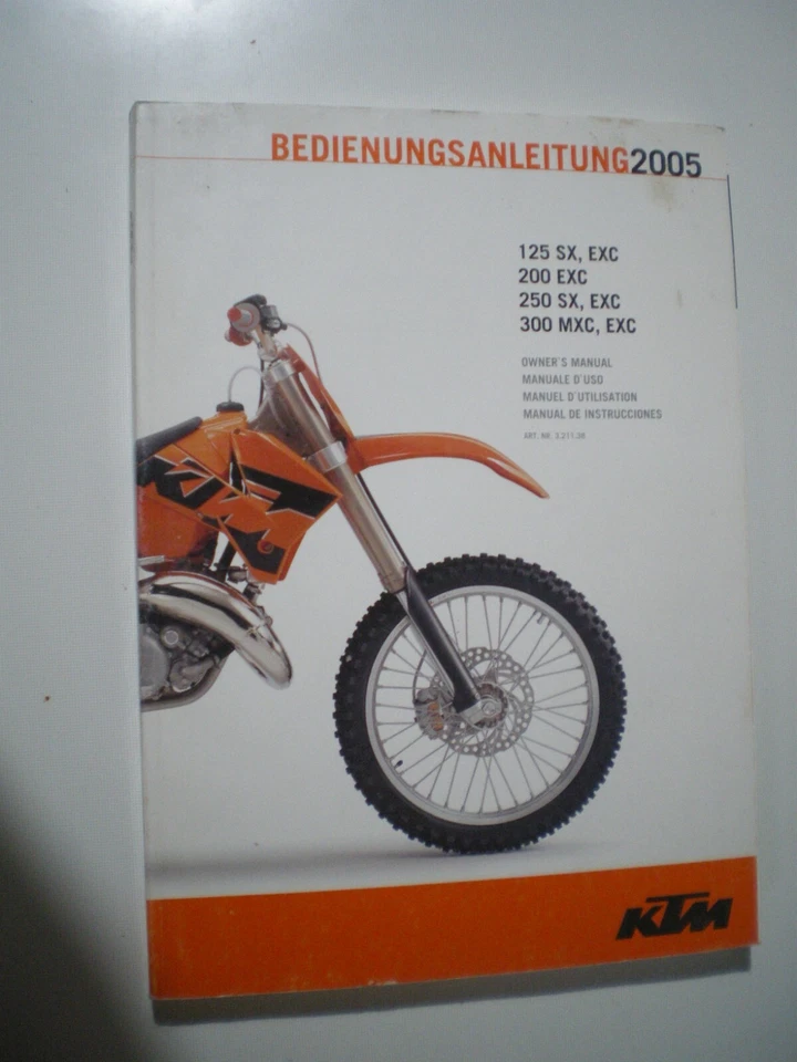 LIBRETTO USO E MANUTENZIONE KTM SX EXC 2005 - Immagine 1 di 1