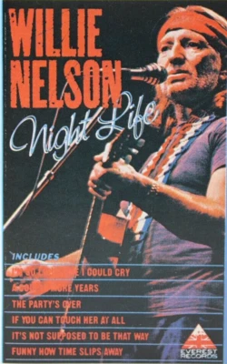 Willie Nelson Night Life Cassette Tape Outlaw Country 1986 British Import Tested - Image 1 of 4