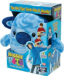 Huggle Pets Blue Puppy Animal Hoodie Sweatshirt and Plush Toy, As Seen on TV - Picture 1 of 6