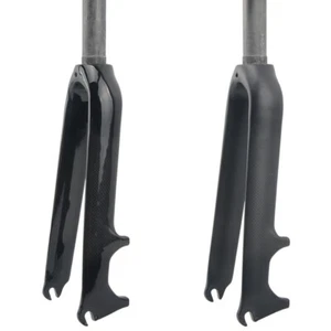 28.6mm Carbon Fiber BMX Bicycle Forks 14/1618/20/22 inch Folding Bike Rigid Fork - Picture 1 of 16