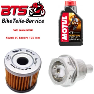 Satz 1L Öl, Filter, Ablassschraube passend für Suzuki UC Epicuro 125 ccm 24 - Bild 1 von 1