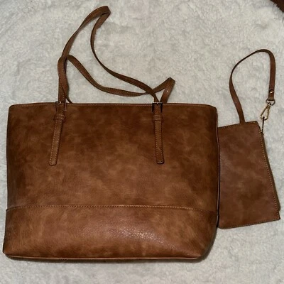 Brown Shoulder Bag With Matching Wallet - Image 1 of 4