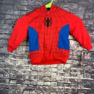 Spiderman 18M full zip fuzzy lined  hoodie pockets