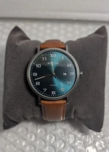 Bering Mens Brown Leather Strap Watch 18640-568 - Picture 1 of 5